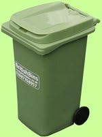 BritishBins GREEN Mini - DESKTOP Wheelie Bin