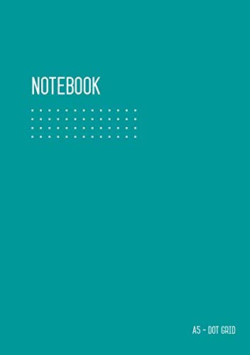 [R.e.a.d] Dot Grid Notebook A5: Journal Notebook Teal for Writing and Drawing, Blank, Small, Softcover, Dotted WORD