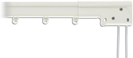 Super heavy duty single traverse rod set two-way draw (1, 66" to 120")