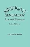 Front cover for the book Michigan Genealogy by Carol McGinnis