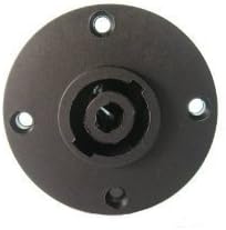 10 Pcs Speakon 4 Pole Female Jack Compatible Audio Cable Connector Round Black Color Sl5289 Skywalking