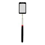Houseables Inspection Mirror, LED Light Telescoping Mirrors, 34" Extension, 360° Rotation, Extendable, Telescopic Handle, Retractable Lighted Tool On A Stick, for Mechanic, Home Inspector, Automotive