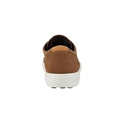 ECCO Men's Soft 7 Sneaker, Camel Nubuck/Lion, 6-6.5