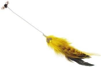 Michelle Roy - Couture Feather &amp; Crystal Hair Clip - Medium - Yellow