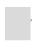 Kleer-Fax Letter Size Individual Number Index Dividers, Side Tab, 1/25th Cut, 25 Sheets per Pack, White, Number 10 (81120)