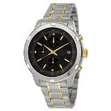 Seiko Chronograph Silver and Gold-Tone Stainless Steel Men's watch #SKS425