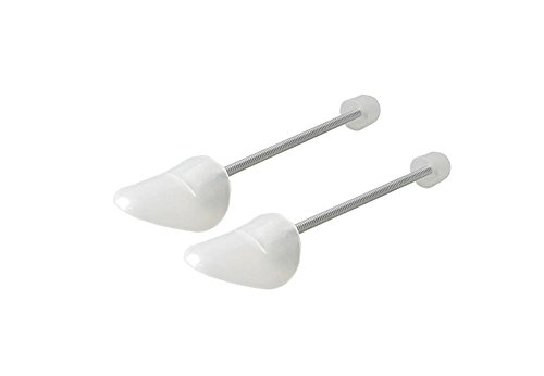 VASANA 1Pair Men's Clear Adjustable Plastic Shoe Tree Shoe Stretcher Boot Holder Shaper with Tension Spring Coil Practical Portable Shoe Support Keep Shoes in Good Shape(Men Size)