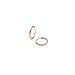 Sterling Silver Small Endless Hoop Earrings 8MM for Cartilage Nose and Lips Rose Gold Tone