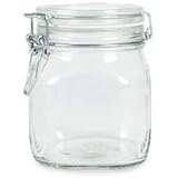 Bormioli Rocco SYNCHKG009319 B0727PL21D Fido Glass Canning Jar Italian.75, Clear