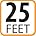 25 Feet / 7.6 Meters