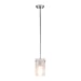Linea di Liara Effimero Modern Brushed Nickel Pendant Light Fixtures Over Kitchen Island Sink Lighting Ceiling Hanging Farmhouse Mini Metal Industrial Pendant Lighting Medium Frosted Glass Shade