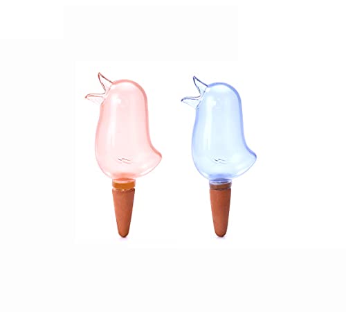 Tiardey 2 Pcs Automatic Watering Device Transparent Bird Shape Plant Waterer Garden Waterer Drip for Garden Plants Automatic Drip Irrigation Water