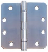 4.5"x4.5"x3.0mm 5/8" Radius HEavy Dury 2 Ball Bearing Stainless Steel Hinges