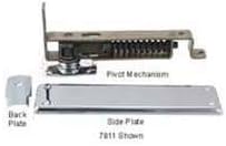 Bommer 7814HD-652 Horizontal Spring Pivot with Jamb Bracket-Heavy Duty-Non Hold Open-Steel Trim-Sati