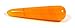 Warm Orange Crystal Stone Massage Wand, 4