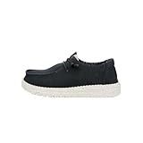 HEYDUDE Girl's Wendy Canvas Black Size 5