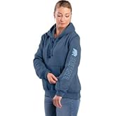 Berne Womens Hoodie Signature Sleeve - Hooded Pullover Warm Winter Hoodies Women