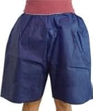 Disposable Uni-Size Shorts, Dark Blue, 50 Count