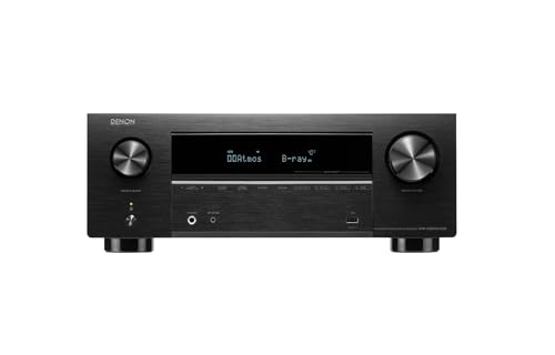 Denon AVR-X2800HDAB 7.2-Kanal AV-Receiver, HiFi Verstärker mit Dolby Atmos, DTS:X, 6X HDMI 2.1 (8K) Eingängen und 2 Ausgängen, Bluetooth, DAB, WLAN, A