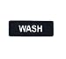 Culinary Depot Restaurant Sign Wash, Rinse, Sanitize, (Set of 3) 3