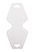 Trimweaver 100-Piece Triangular Fold Over Display Cards, White