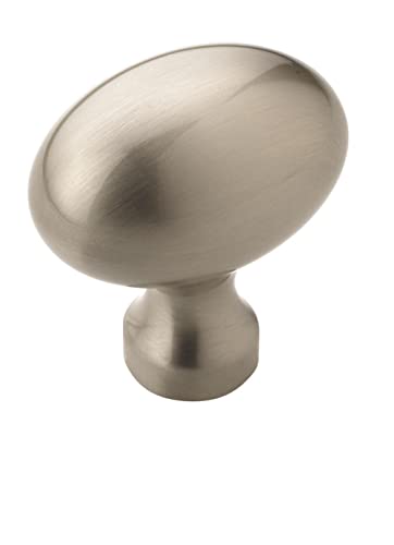 Amerock | Cabinet Knob | Satin Nickel | 1-3/8 inch (35 mm) Length | Vaile | 10 Pack | Drawer Knob | Cabinet Hardware