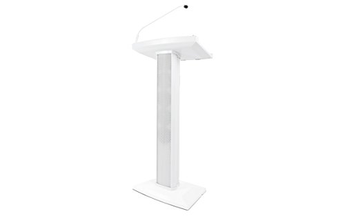 Denon Professional Lectern Active White | Lectern with Active Speaker Array