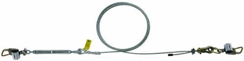 3MDBI-SALA SecuraSpan 7403140 Horizontal System, 140-Foot Galvanized Cable Lifeline, Includes Tensioner, Termination and Mounting Hardware, Zorbit Energy Absorber