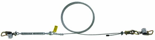 3MDBI-SALA SecuraSpan 7403140 Horizontal System, 140-Foot Galvanized Cable Lifeline, Includes Tensioner, Termination and Mounting Hardware, Zorbit Energy Absorber