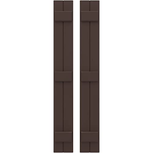 7"W x 41"H Americraft Two Board (3 Batten) Exterior Real Wood Joined Board-n-Ba…
