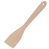 WIN-WARE Professional Classic Wooden Serving / Mixing Spatula. Great Value Wooden Spoon - Long Enough To Be Out Of Harms Way, But Short Enough To Give You Good Control. Flat Ended