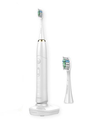 Electric toothbrush SN801 adult charging acoustic home smart waterproof 6 gear toothbrush (White)
