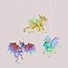 Gallerie II Winged Dragon Christmas Xmas Ornament Assortment of 3 A/3 Multi
