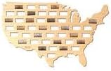 After 5 Workshop 5630 USA Wine Cork Large Map 23" X 14"