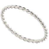 Mint & Lily Dainty Braided Stacking Ring for women, Never Fades, Rust, and Tarnish-Free Jewelry, Elegant Gift for Women