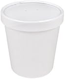Sweet Bliss Quart Frozen Dessert Containers, 25CT, White
