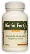 Vitaline Formulas - Biotin Forte, 3mg, 60 tablets [Health and Beauty] by Vitaline