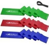 Aylio Fitness 3 Exercise Bands and Door Anchor (Low, Medium, Heavy) by Aylio