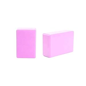 Mind Reader (Set of 2 High Density EVA Foam Blocks Non-Slip Surface for Yoga, Pilates, Meditation, Supports Deepen Poses, Improve Strength and Aid Balance and Flexibility, 2 Pack Pink