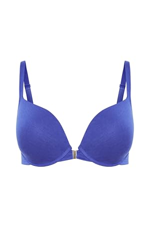 City Chic Women's Plus Size Bra - Smooth & Chic Front Close Cotton Push Up, 42D…