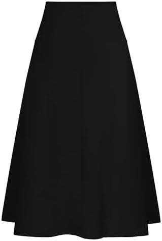 Amazon.com: Fleece Lined Long Skirts for Women Casual Warm Elastic