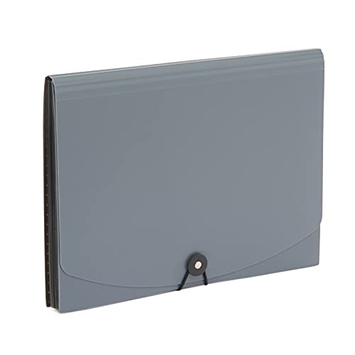 Amazon Basics Expanding Organizer File Folder, Letter Size Black