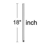 Fanimation DR1-18SN Downrod, 18-Inch x 1 Inch, Satin Nickel