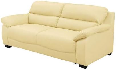 オペラ 本革 3p ソファー クリーム 座面ポケットコイル 売れ筋 ウェービングベルト 背面シリコンフィル