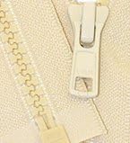 12" Vislon Zipper ~ YKK #5 Molded Plastic ~ Separating - 551 Light Tan (1 Zipper / Pack)