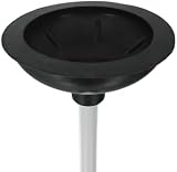 Merriway Sink Plunger 150mm Cup with 225mm Handle White Black 6 in view 2