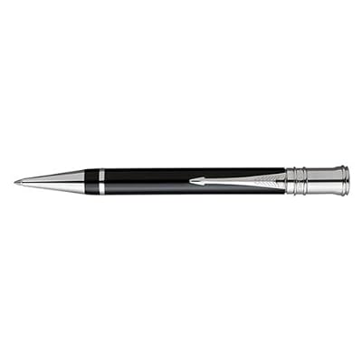 Parker Duofold Black - Platinum Trim Ballpoint Pen - 91532-00