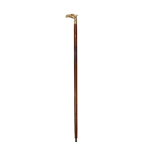 Vintage Walking Stick with Eagle Shape Handle Sheesham Wood Decorative Canes for Men Women - 37 inch Long ECTORIA