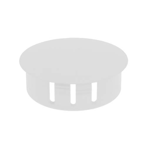 25 Pack White Blanking Plugs 25mm, 2.5mm Panel Thickness, Finish Plug