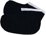 Deo Black Cotton Manicure Pedicure Mitts Booties Spa Treatment Liners Hands Feet view 5